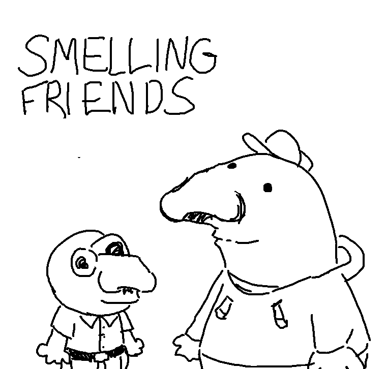 smelling friends